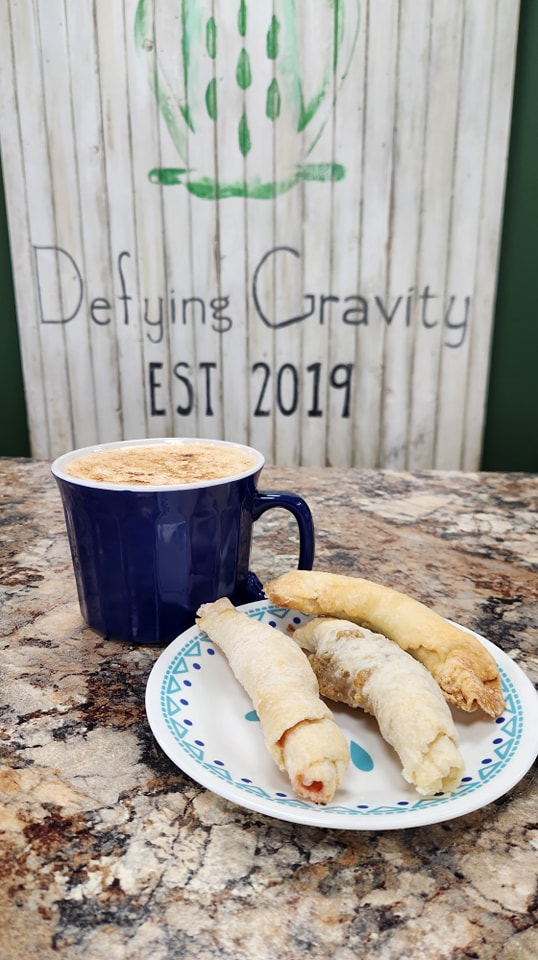 Carmel Creme Brulee Latte & Grandma Zachar's Kolache