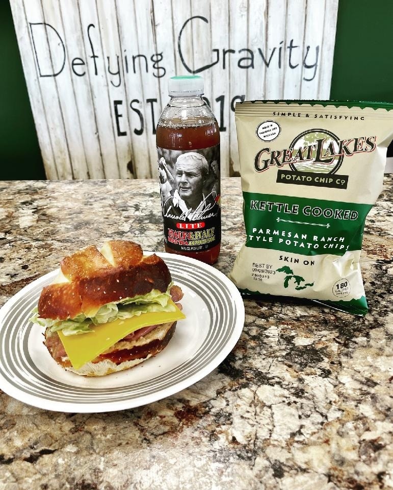 Lunch Combo - Roast Beef Pretzel Bun