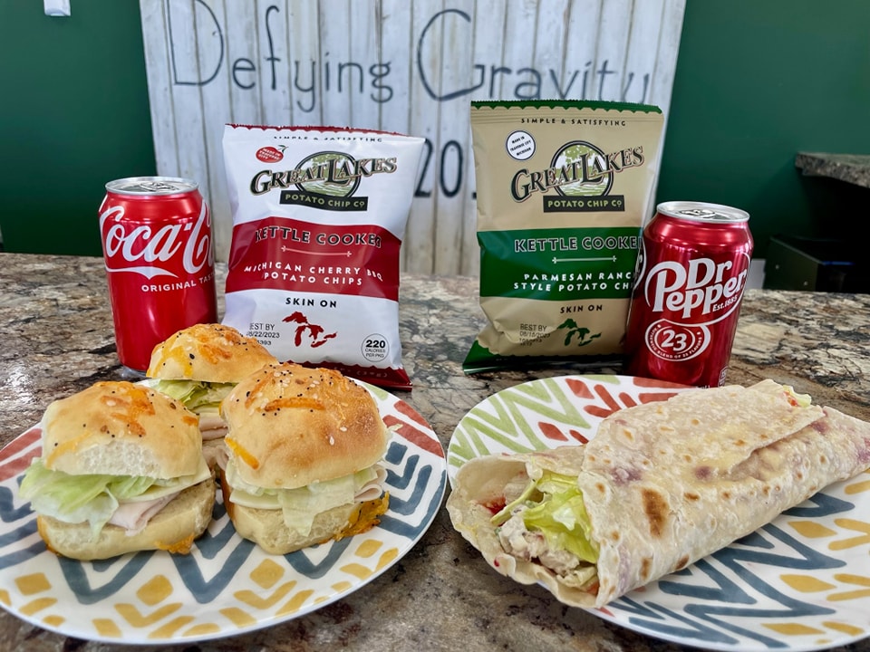 Lunch Combo - Turkey Sliders & Cherry Chicken Salad on Wrap